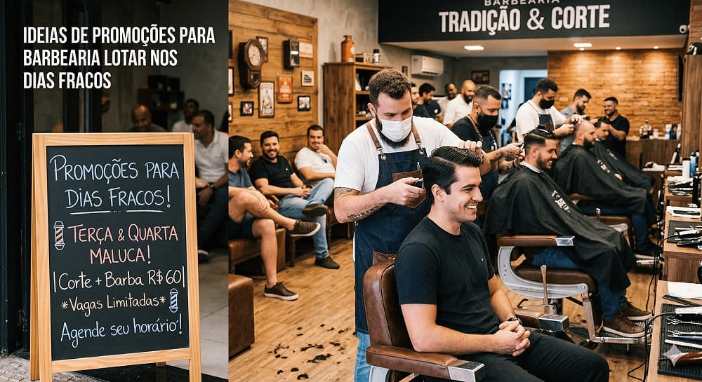 Ideias de Promoções para Barbearia Lotar nos Dias Fracos